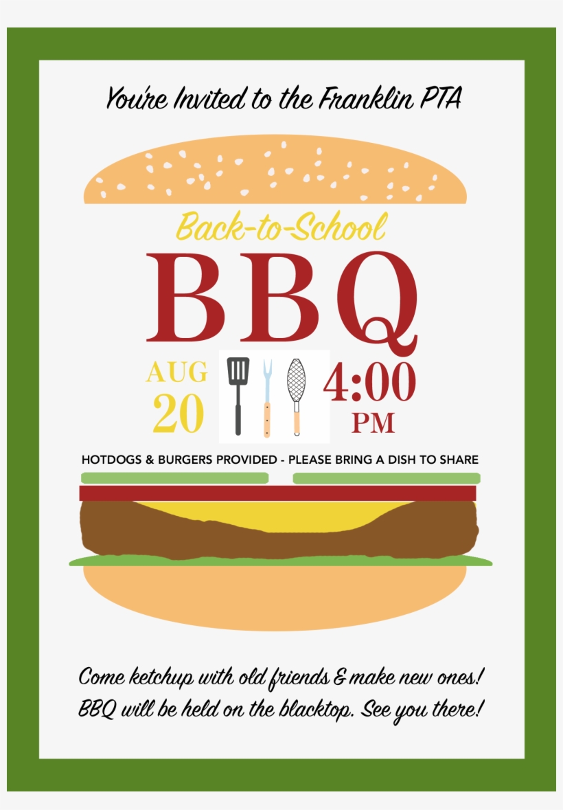 Vector Royalty Free Barbecue Clipart Back To School - Clip Art, transparent png download