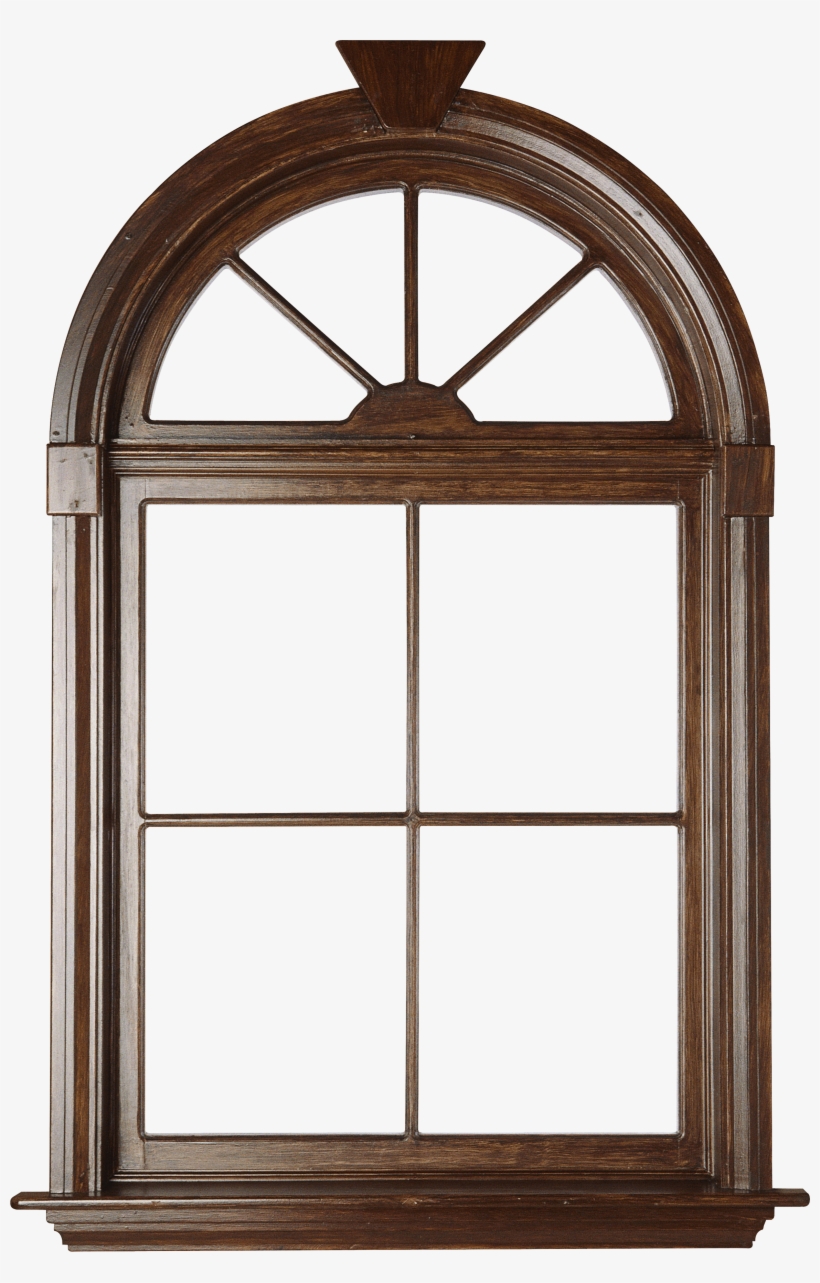 Wood Window Png Download - Ventanas En Arco Con Reja, transparent png download