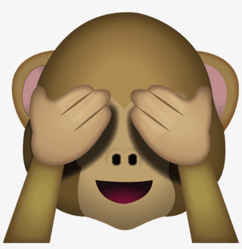 Image Result For See No Evil Émoji - See No Evil Monkey Emoji, transparent png download