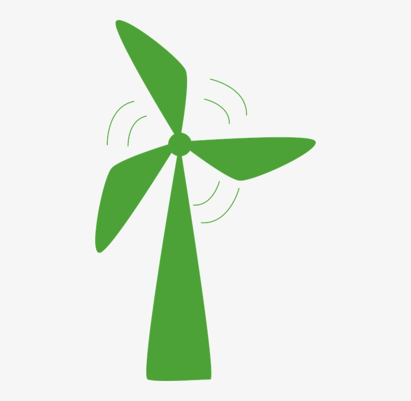 Wind Farm Wind Turbine Clip Art - Wind Turbine Graphic, transparent png download