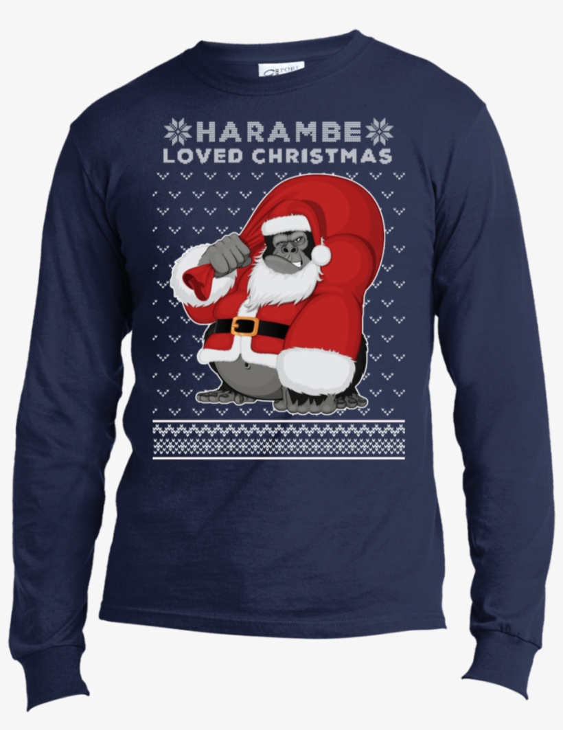 Harambe Christmas Sweater - I'm A Skiing Dad Just Like A Normal D, transparent png download