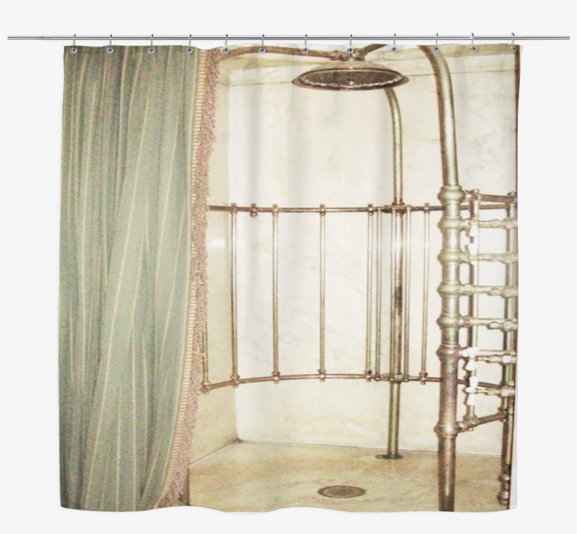 Vintage Indoor Bathroom Designed Shower Curtain - Window Covering, transparent png download
