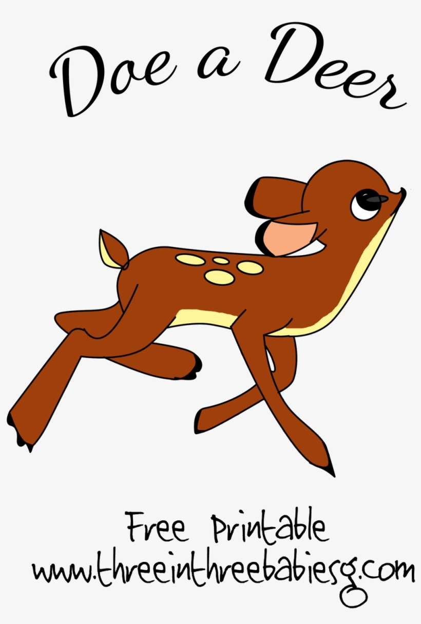 Pin It - Doe A Deer Poem, transparent png download