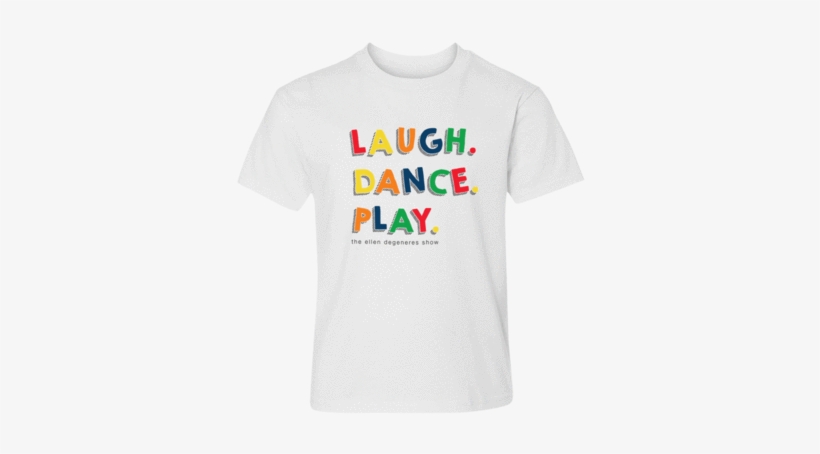 Ellen Show Laugh - Gif Cartoon T Shirt, transparent png download