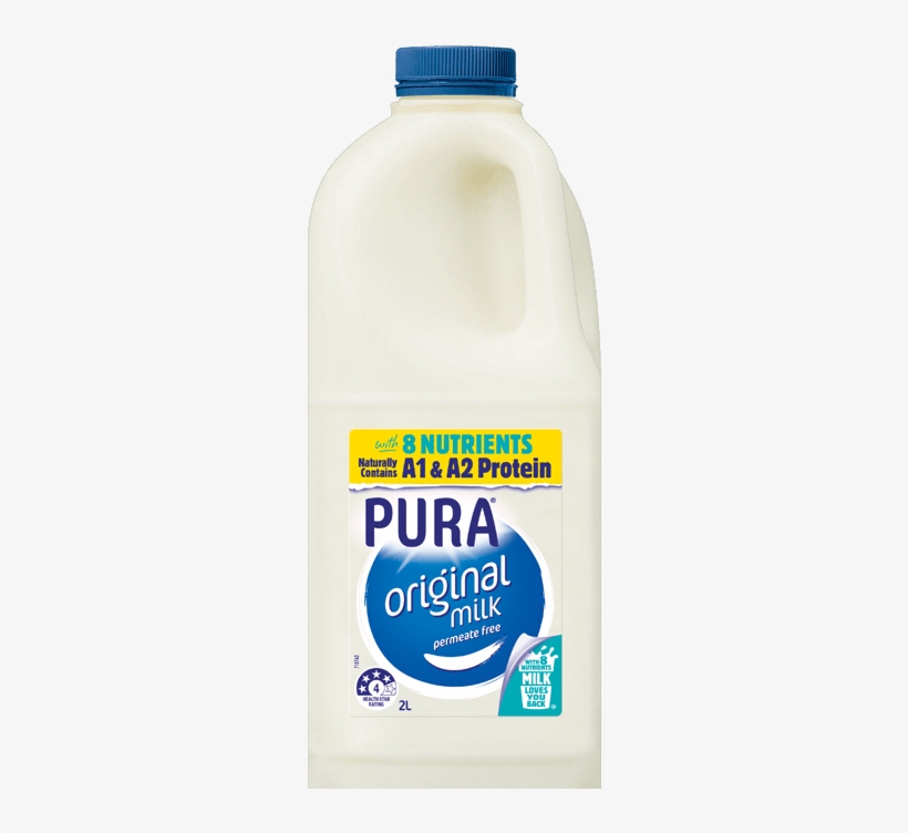 Visit Website Nutrition Info - Pura A2 Milk, transparent png download
