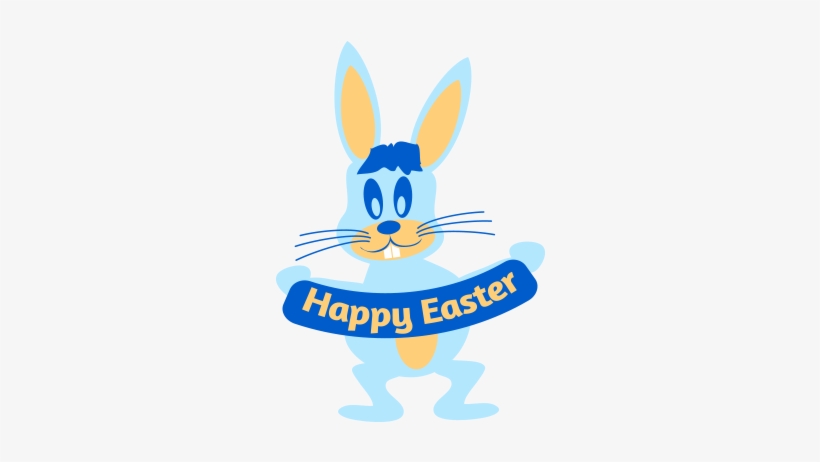 Happy Easter Funny Bunny Png - Illustration, transparent png download