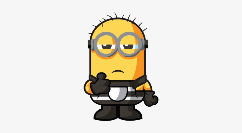 Online Locked Up Minion Pic - Wiki, transparent png download