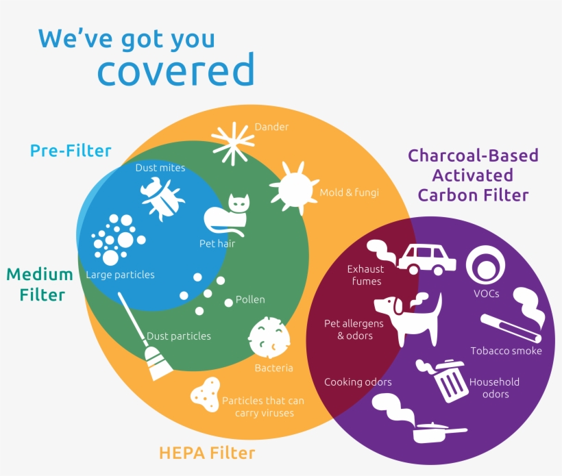 The Pre-filter Effectively Traps And Reduces Large - Rabbit Air Minusa2 Room Hepa Air Purifier, transparent png download