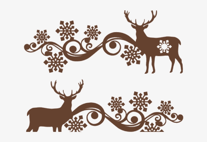 Snowflakes Clipart Reindeer - Scalable Vector Graphics, transparent png download