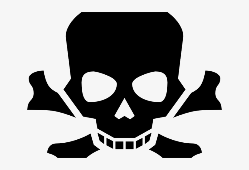 Skull Clipart Hazard - Skull Poison, transparent png download