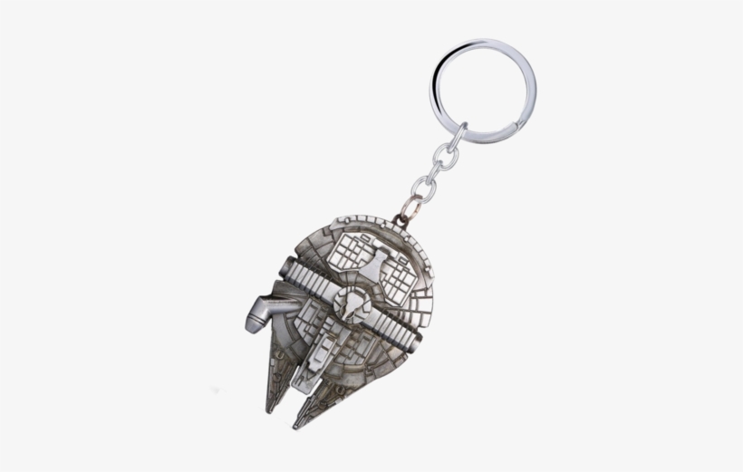 Star Wars Millennium Falcon Keychain - Star Wars Logo (2-pack) Auto/home/boat Keychain W/gift, transparent png download