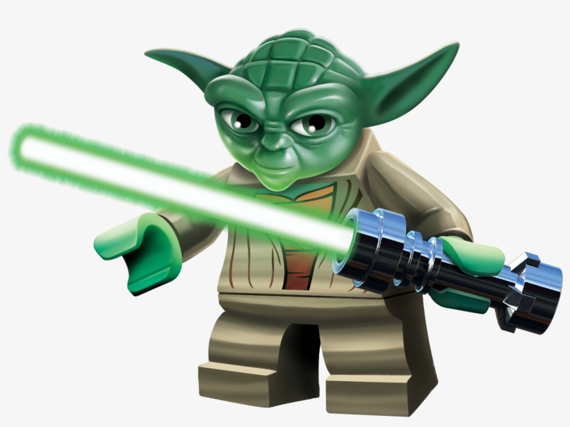 Anakin Glowingness Yoda Battle - Lego Star Wars Jpg, transparent png download