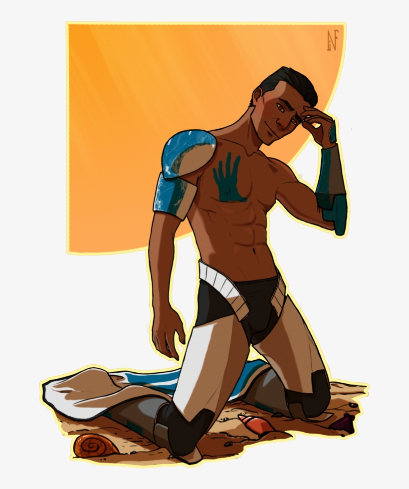 Pinup Beachboy Echo By El-niphrendil Clone Wars, 50 - Cartoon, transparent png download