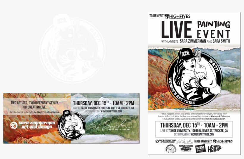 Womens Art Group Logo And Poster Design - Flyer, transparent png download