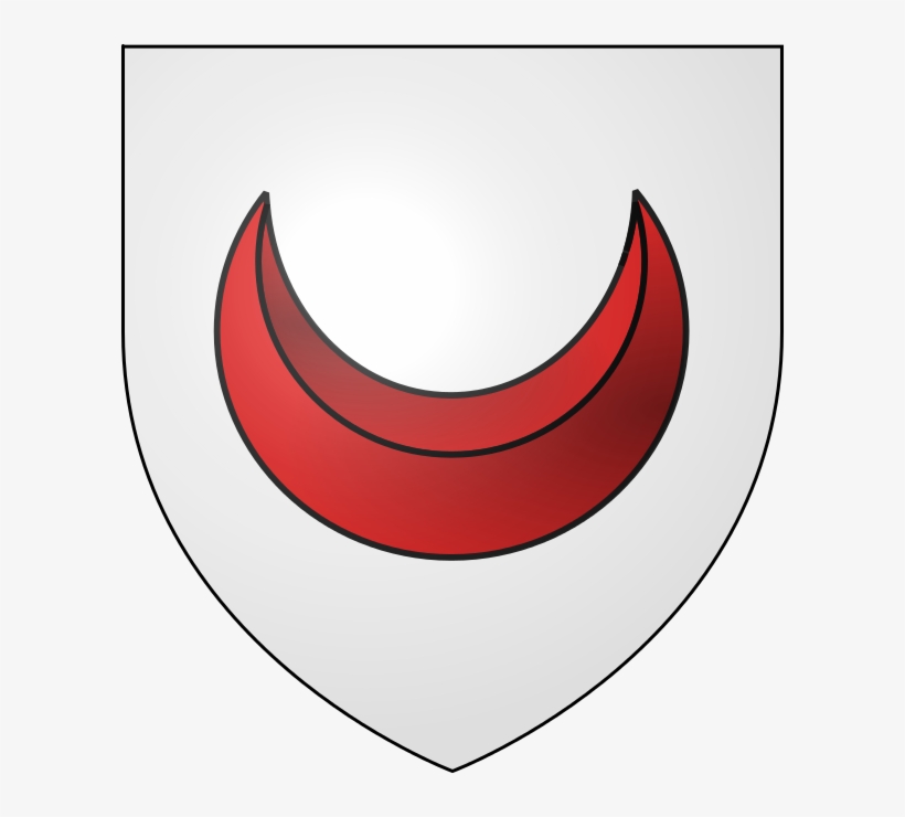 Ecu D'argent Au Croissant De Gueules - Cadency Crescent, transparent png download