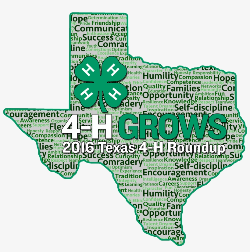 2016 Texas 4-h Roundup - Texas 4 H Roundup Logo, transparent png download