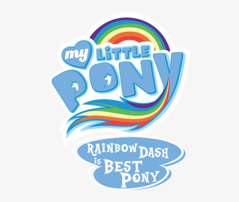 Fanmade Mlp "rainbow Dash Is Best Pony" Logo - My Little Pony: The Crystal Empire [book], transparent png download