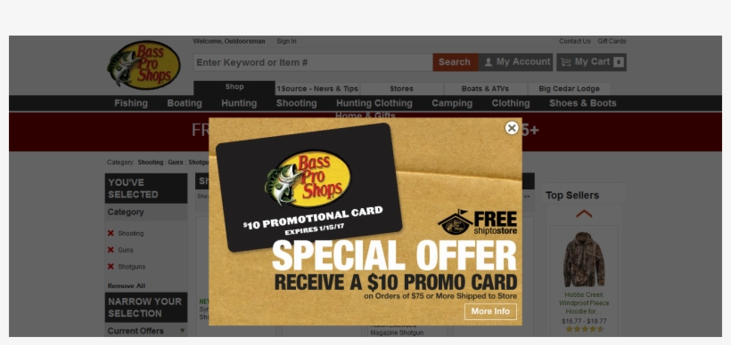 Bass Pro Shops - Christmas Tree E-gift Card, transparent png download