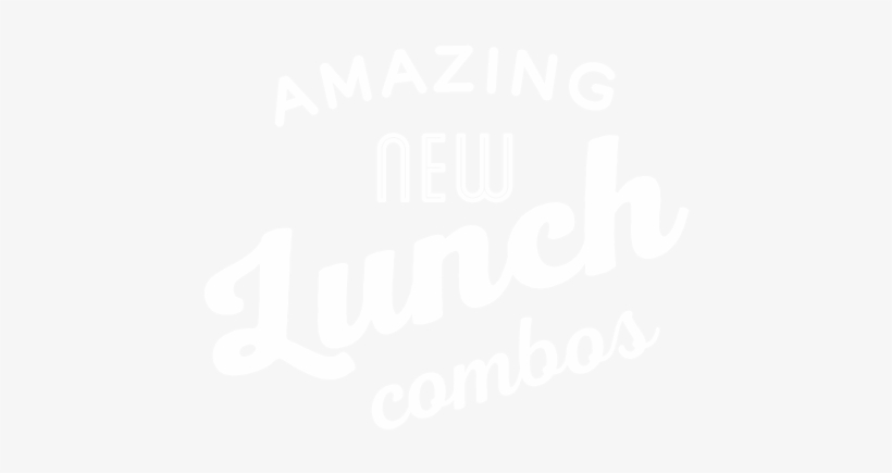 View Lunch Combos - Calligraphy, transparent png download