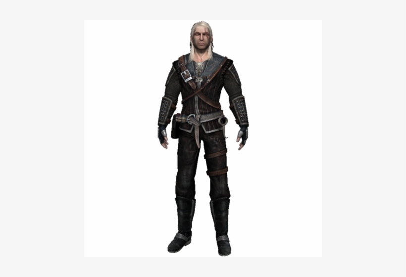 Geralt Without Armor Geralt Wearing Raven's Armor - Raven Armor, transparent png download