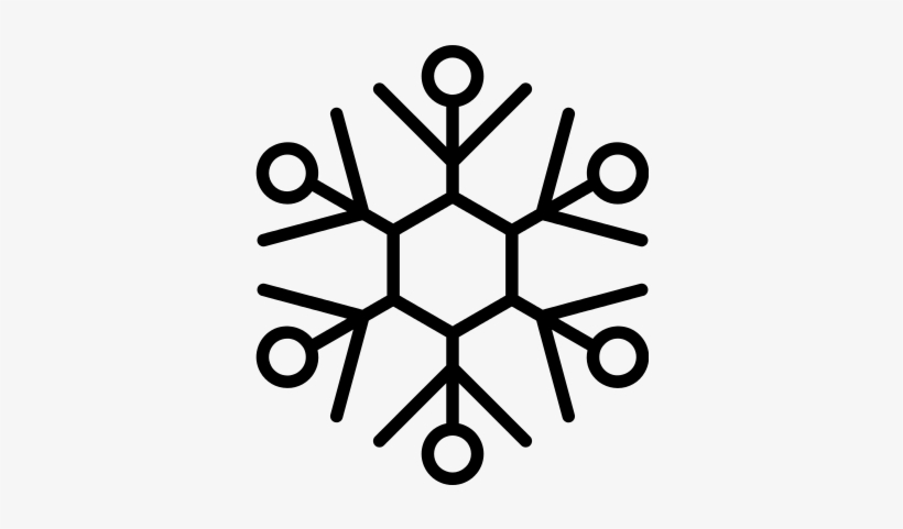 Flake Of Snow During Winter Season Vector - Copos De Hielo Dibujo, transparent png download