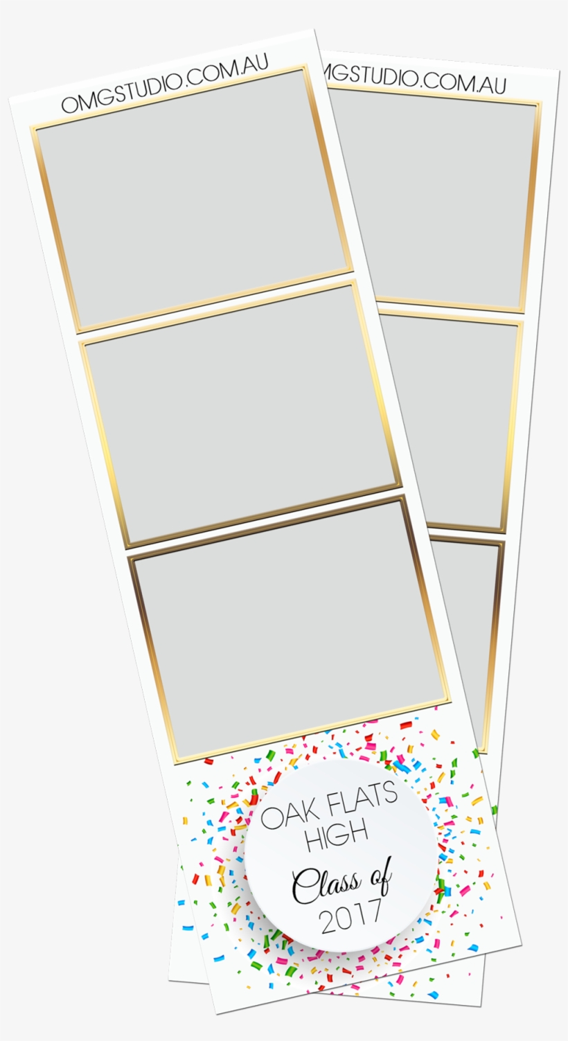 White Confetti Photobooth Print - Paper, transparent png download