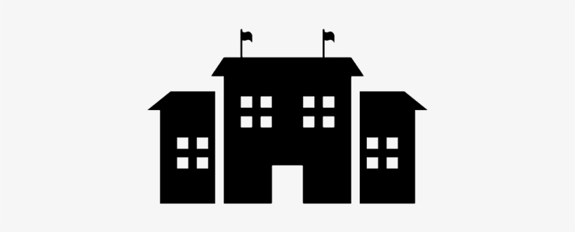 School House Vector - School Building Icons Png, transparent png download