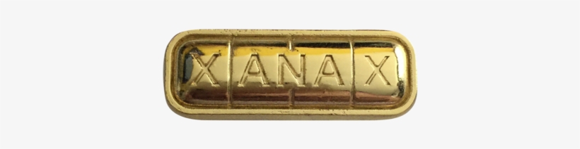 'gold Bar' Lapel Pin - Gold Xanax Bars, transparent png download