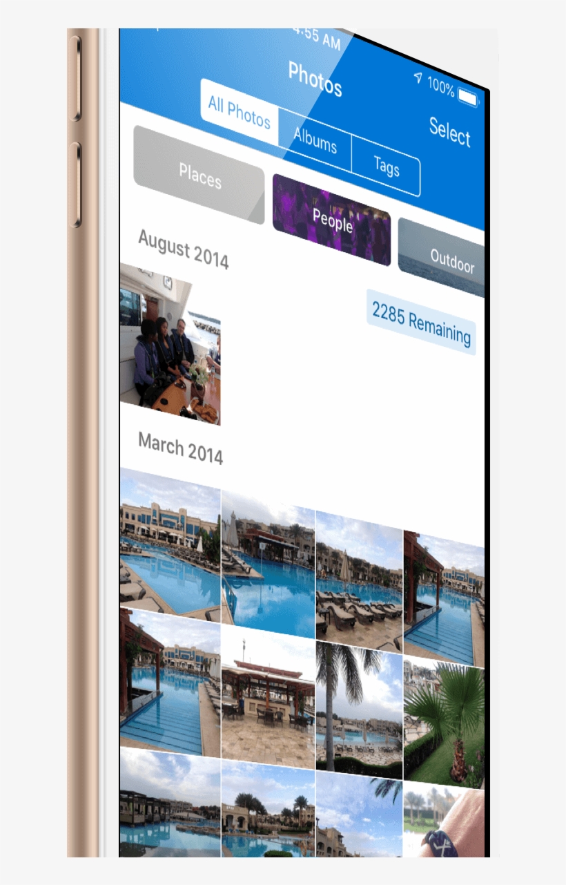 Microsoft Onedrive Update For Ios Brings Improved Photo - Smartphone, transparent png download