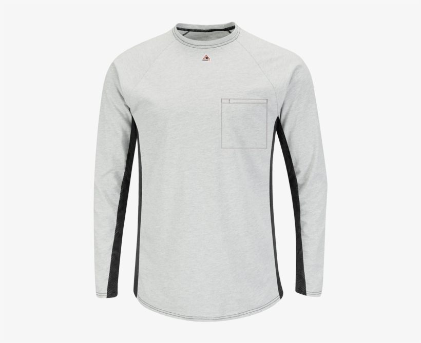 Long Sleeve Fr Two-tone Base Layer With Concealed Chest - Bulwark Fr Shirts, transparent png download