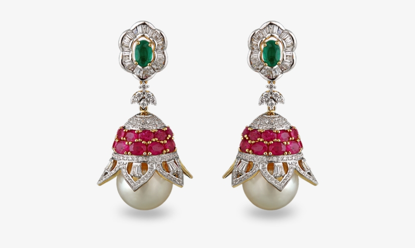 Diamond Earrings - Diamond Long Earrings, transparent png download