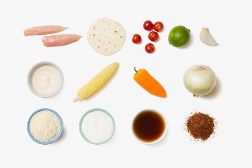 Chicken & Sweet Pepper Tacos With Elote - Taco, transparent png download