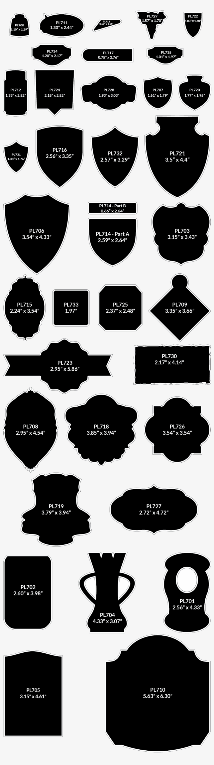 Pewter Labels Custom Special Shapes - Label, transparent png download