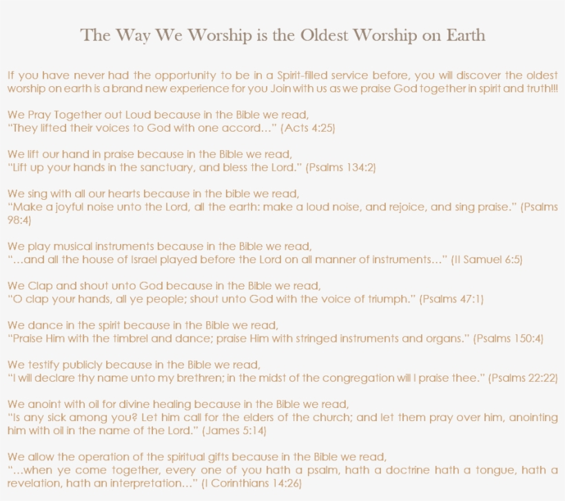 The Way We Worship Is The Oldest Worship On Earth If - Worship, transparent png download