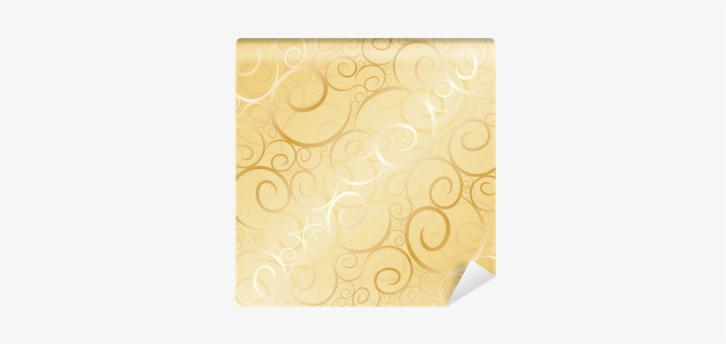Old Gold Swirl Wallpaper Background - Gold Swirl, transparent png download
