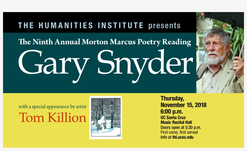 Morton Marcus Poetry Reading With Gary Snyder And Special - Present Moment - New Poems (snyder Gary), transparent png download