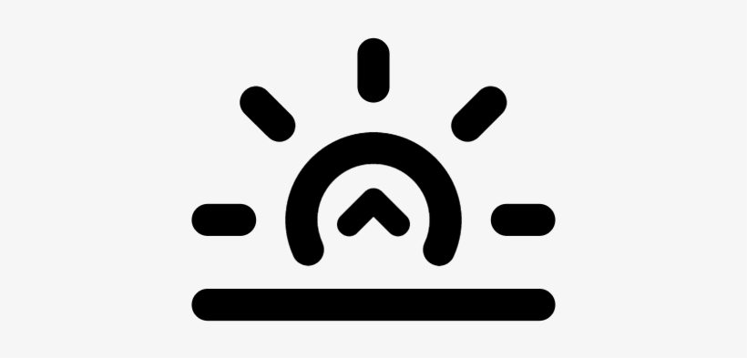 Shiny Sunrise Vector - Icon Senja, transparent png download