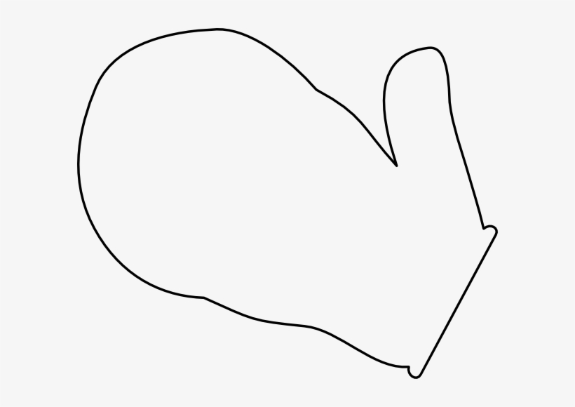 Small - White Mitten Clipart, transparent png download