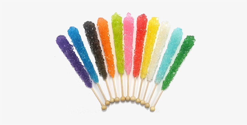 Assorted Rock Candy Crystal Sticks - Rock Candy, transparent png download