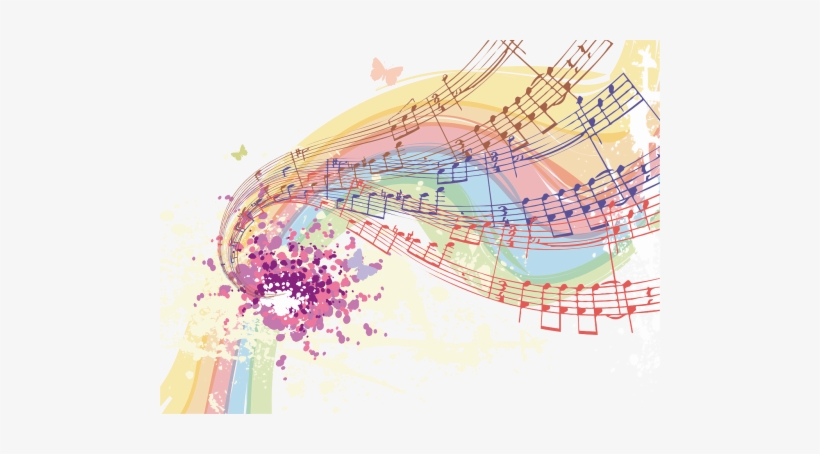 Vector Graphics - Colorful Music Throw Blanket, transparent png download