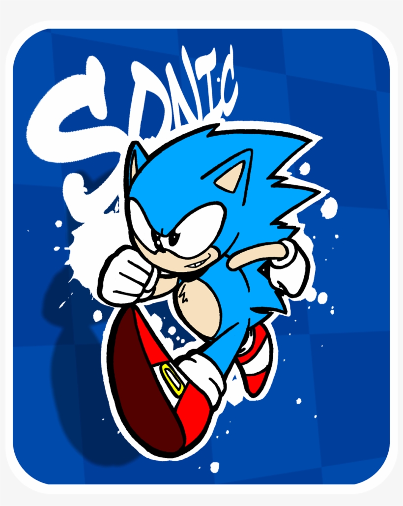 Did A Little Bit Of Sonic Fanart Today - Graphic Design, transparent png download