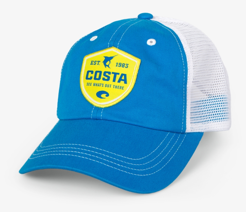 Costa Del Mar Shield Trucker In Costa Blue, Angle - Costa Del Mar Shield Trucker, transparent png download
