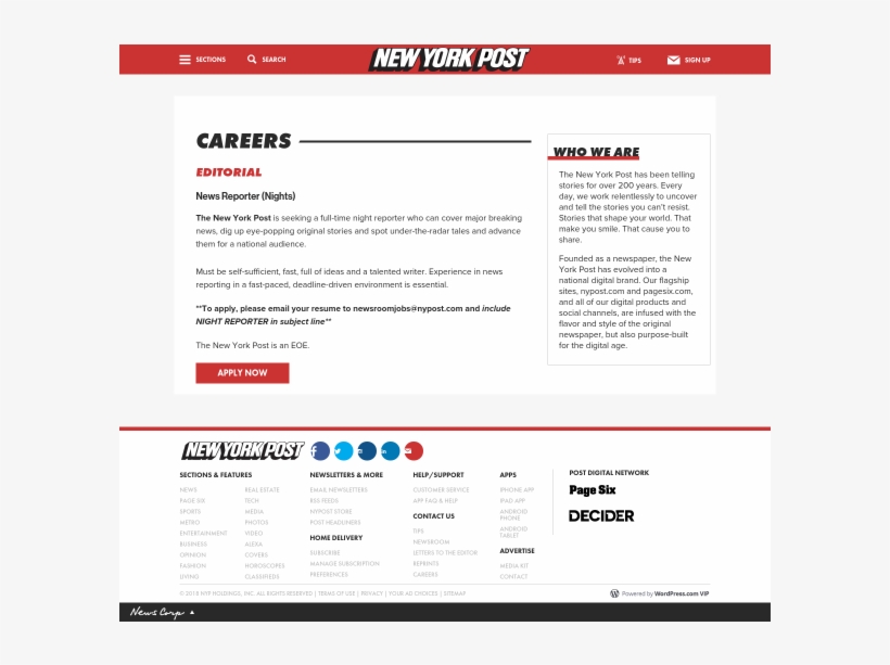 The New York Post - New York Post, transparent png download