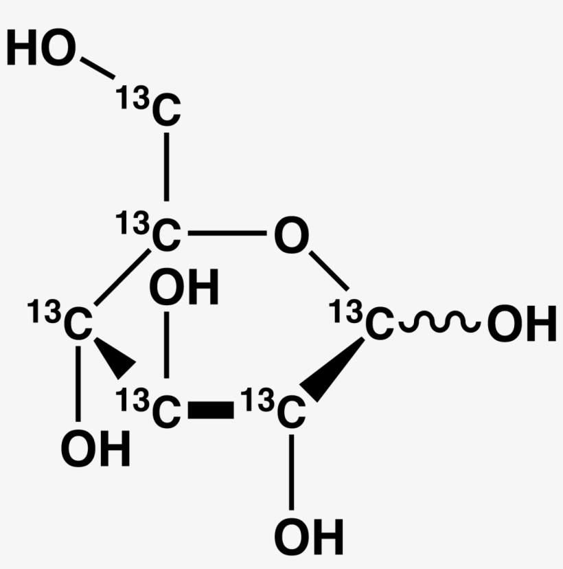 Glucose-[13c6] - Diagram, transparent png download