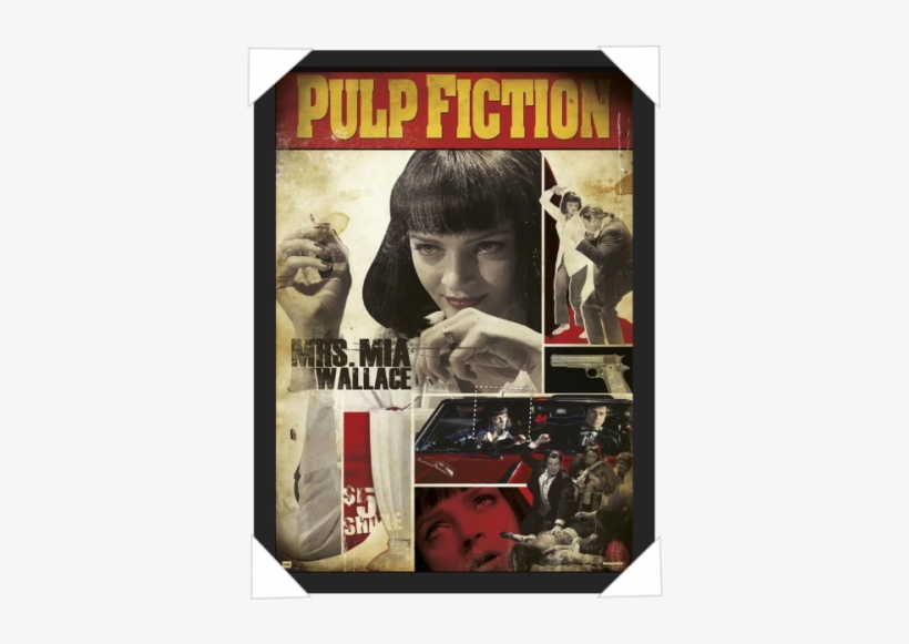 #813 - Poster Pulp Fiction Mrs. Mia Wallace, transparent png download
