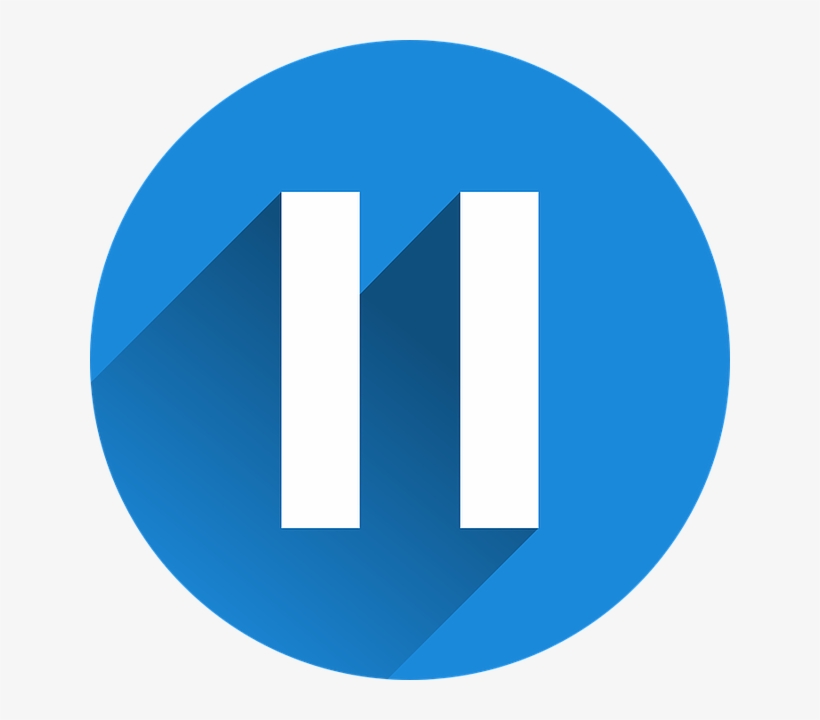 Stop, Video, Film, Break, Media, Multimedia, Icon - Pause Button Png White, transparent png download