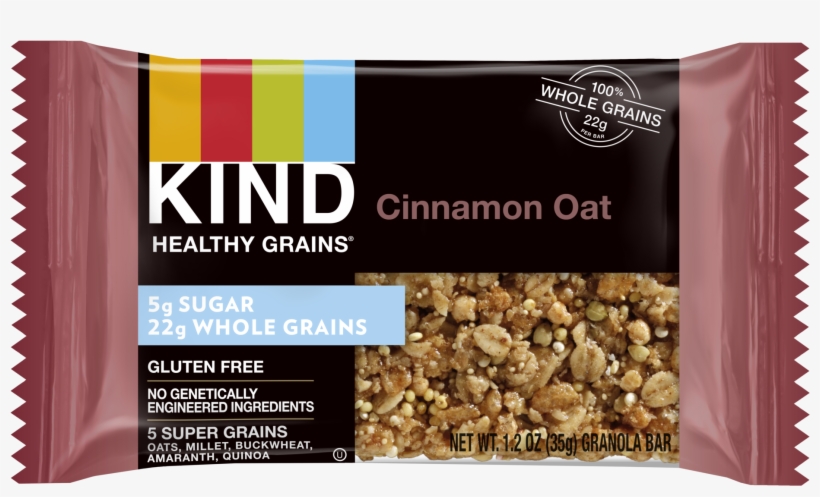 Kind Healthy Grains Bar Cinnamon Oat - Dark Chocolate Kind Bar, transparent png download