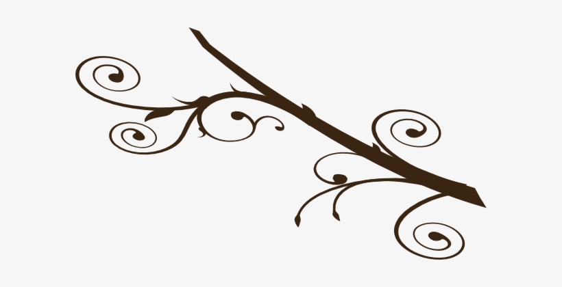 Branch Clipart Horizontal Branch - Horizontal Branch Clip Art, transparent png download