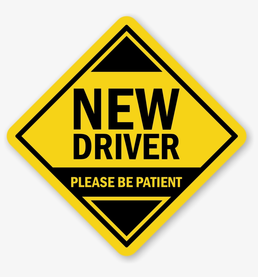 New Driver Car Hang Tag And Label - Safety Clipart, transparent png download