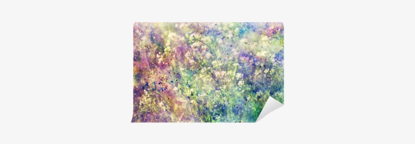 Grunge Colorful Watercolor Splatter And Small Blooming - Watercolor Painting, transparent png download